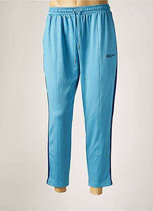 Jogging broderie galons latéraux taille normale bleu SIX VALVES homme