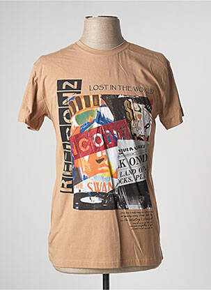 T-shirt marron ICON2 pour homme