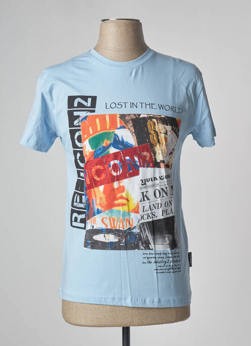 T-shirt bleu ICON2 pour homme
