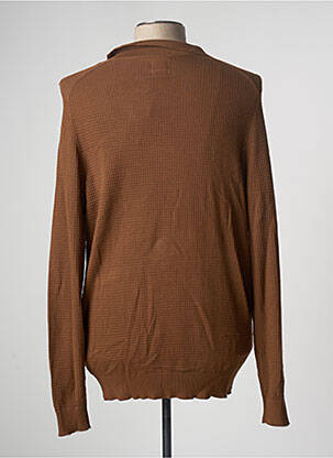 Pull manches longues manches longues marron DEVRED homme