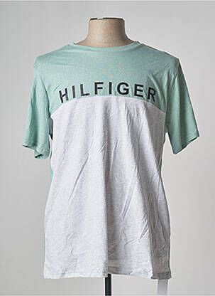 T-shirt vert TOMMY HILFIGER pour homme