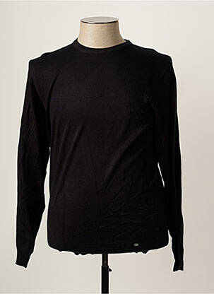 Pull col rond manches longues noir SORBINO homme