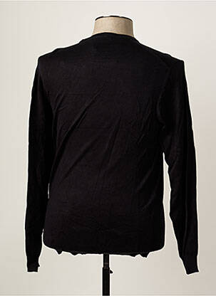 Pull col rond manches longues noir SORBINO homme