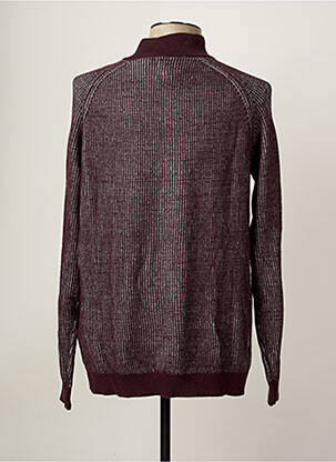 Pull tissage chiné manches longues rouge GARCIA homme
