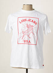 T-shirt blanc LOIS pour homme seconde vue
