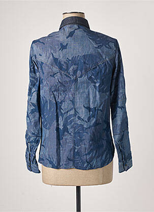Chemisier coupe cintrée manches longues bleu G STAR femme