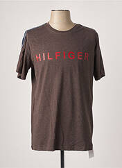 T-shirt marron TOMMY HILFIGER pour homme seconde vue