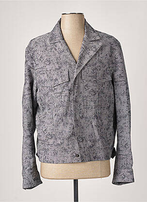 Veste chic tissage chiné gris AZZARO homme
