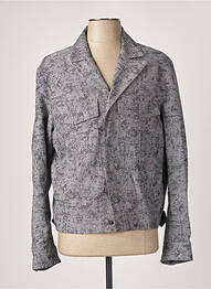 Veste chic tissage chiné gris AZZARO homme