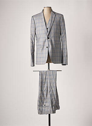 Costume de ville manches longues gris AZZARO homme