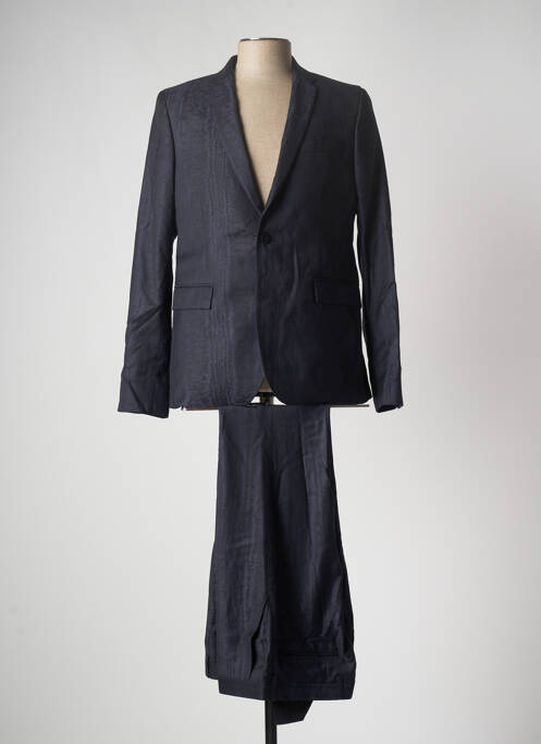 Costume de cérémonie poches bleu AZZARO homme