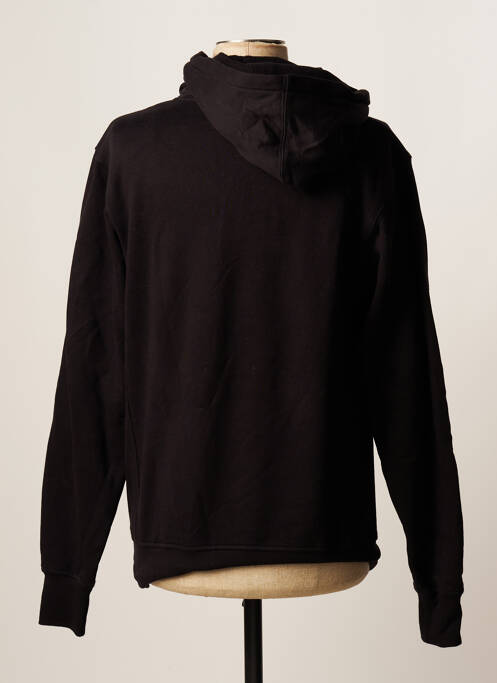 Sweat-shirt à capuche noir DEFEND pour homme