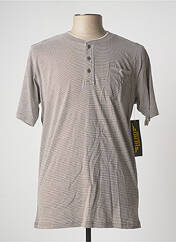 Polo beige HERO BY JOHN MEDOOX pour homme seconde vue