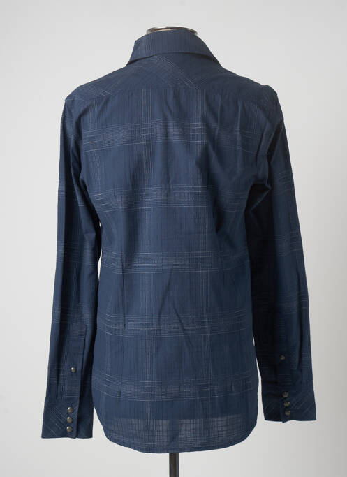 Chemise manches longues poches poitrine bleu RAW-7 homme