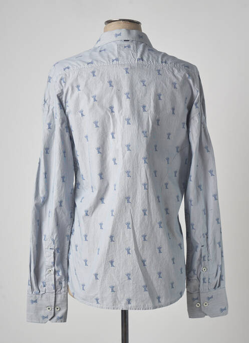 Chemise manches longues bleu RAW-7 pour homme