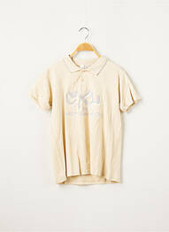 Polo sérigraphie manches courtes beige CHRISTIAN LACROIX garcon