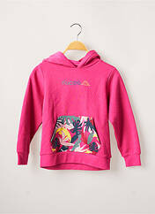 Sweat-shirt à capuche rose KAPPA pour fille seconde vue