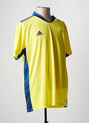 T-shirt stretch manches courtes jaune ADIDAS homme