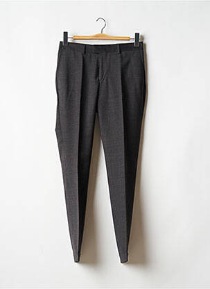 Pantalon slim fermeture zippée sous rabat avec crochet taille normale gris THE KOOPLES homme