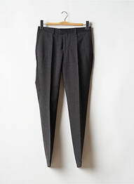 Pantalon slim fermeture zippée sous rabat avec crochet taille normale gris THE KOOPLES homme