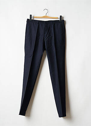 Pantalon slim fermeture zippée sous rabat avec crochet taille normale bleu THE KOOPLES homme