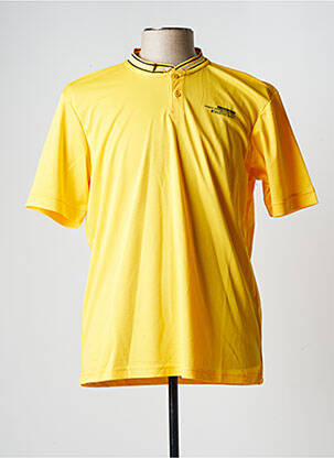 Polo jaune HERO BY JOHN MEDOOX pour homme