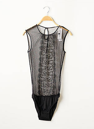 Body lingerie effet matière satinée noir VALEGE femme