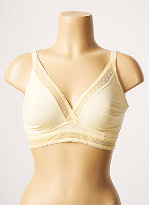 Soutien-gorge sans armature haut triangles jaune PRINCESSE TAM-TAM femme
