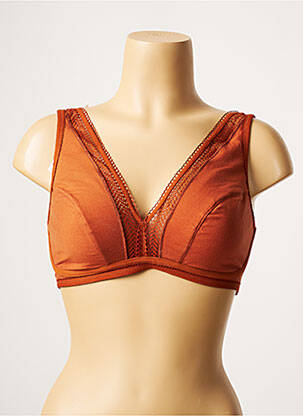 Soutien-gorge légère et transparente haut triangles marron PRINCESSE TAM-TAM femme