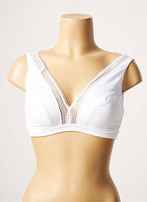 Soutien-gorge légère et transparente haut triangles blanc PRINCESSE TAM-TAM femme