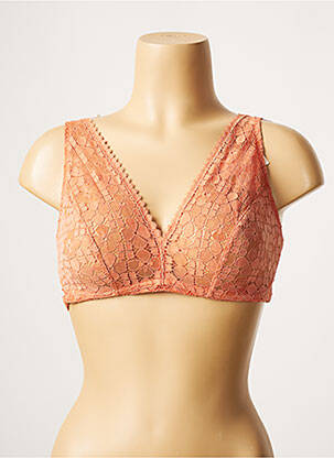 Soutien-gorge sans armature haut triangles orange PRINCESSE TAM-TAM femme