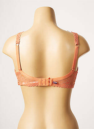 Soutien-gorge effet matière satinée haut triangles orange PRINCESSE TAM-TAM femme