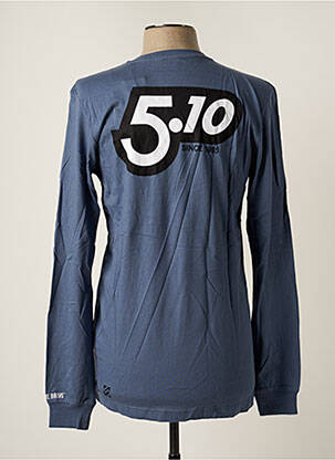 T-shirt coupe cintrée manches longues bleu ADIDAS homme