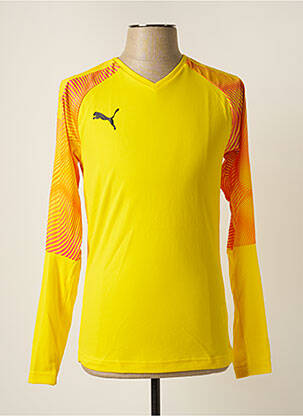 T-shirt coupe cintrée manches longues jaune PUMA homme