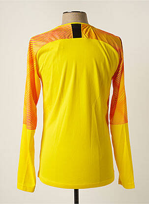 T-shirt coupe cintrée manches longues jaune PUMA homme