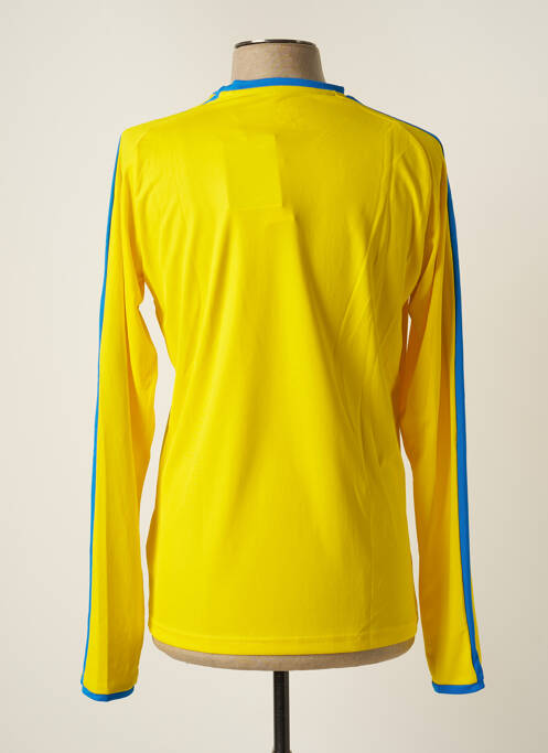 T-shirt tissage anti-transpirant manches longues jaune PUMA homme