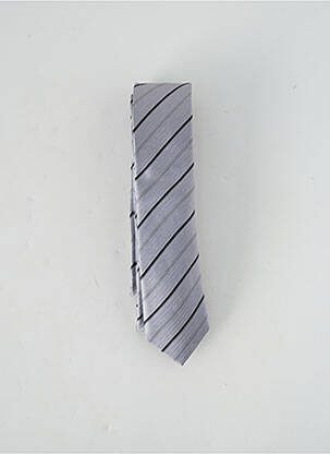 Cravate gris AZZARO pour homme