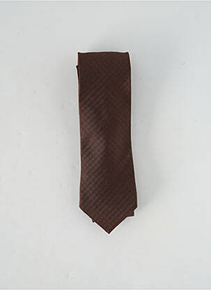 Cravate marron AZZARO pour homme