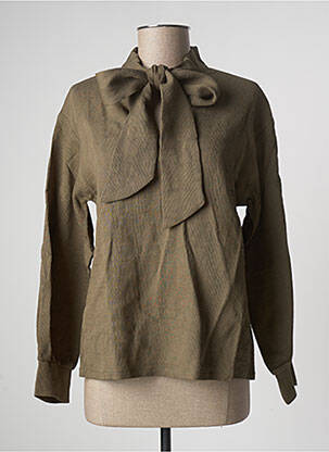 Blouse manches longues manches longues vert LAAGAM femme