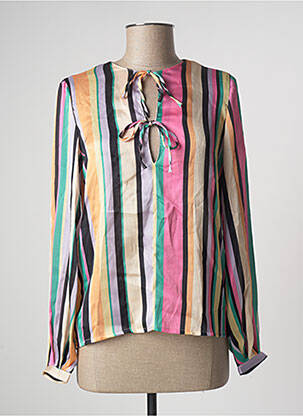 Blouse manches longues manches longues jaune LAAGAM femme