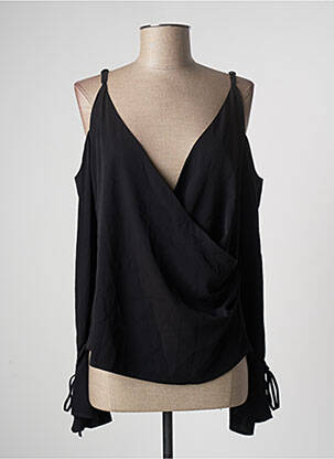 Blouse manches longues manches longues noir LAAGAM femme