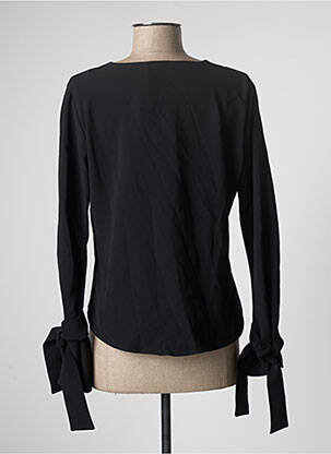 Blouse manches longues manches longues noir LAAGAM femme