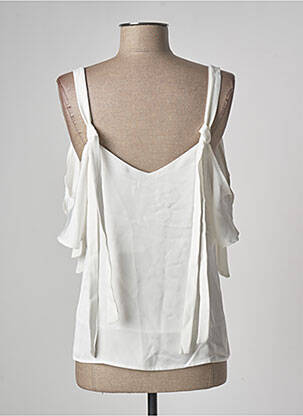 Blouse manches courtes manches courtes blanc LAAGAM femme