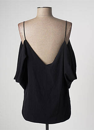 Blouse manches courtes noir LAAGAM femme