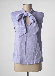 Top sans manche sans manche violet LAAGAM femme