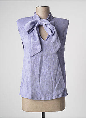Top sans manche sans manche violet LAAGAM femme