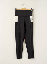 Legging effet matière satinée taille haute noir LAAGAM femme