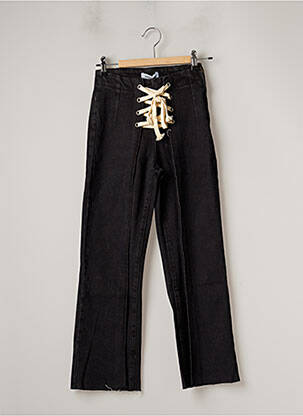 Pantalon 7/8 taille haute taille haute noir LAAGAM femme