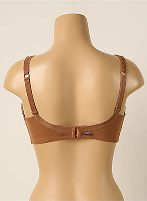 Soutien-gorge effet matière satinée haut soutien-gorge emboitant marron PRINCESSE TAM-TAM femme