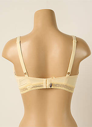 Soutien-gorge effet matière satinée haut soutien-gorge emboitant jaune PRINCESSE TAM-TAM femme